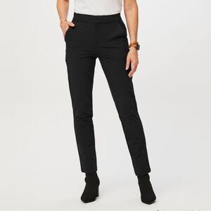 NWT FIGS PRO skinny zip fly trouser, size medium, petite length, black